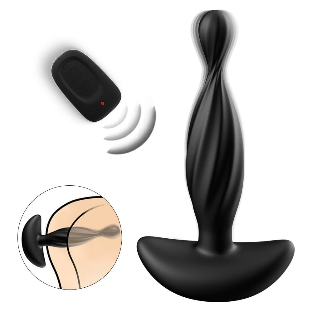 Black curved prostate massager, photo 6