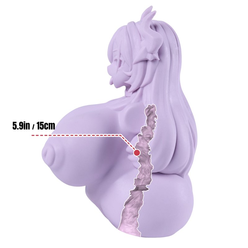 Lavender curvy bbw anime onahole torso, photo 3