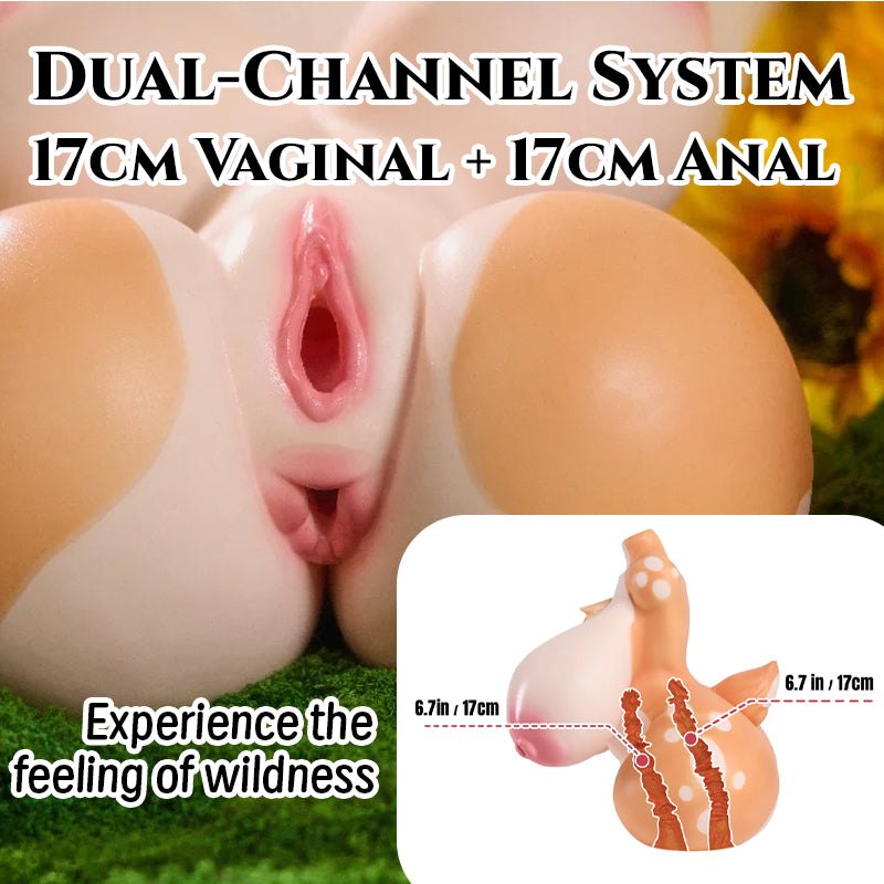 Tan doe deer furry torso sex doll, photo 6