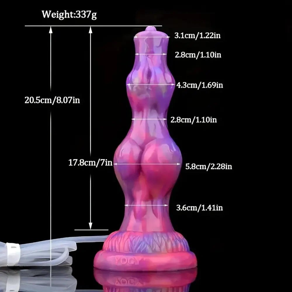 Colorful silicone curvy torso dildo, photo 12