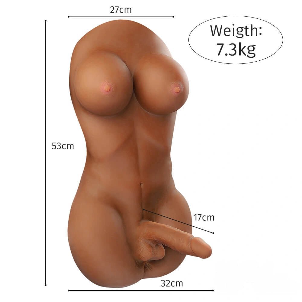 Flesh TPE curvy torso doll with penis, photo 9