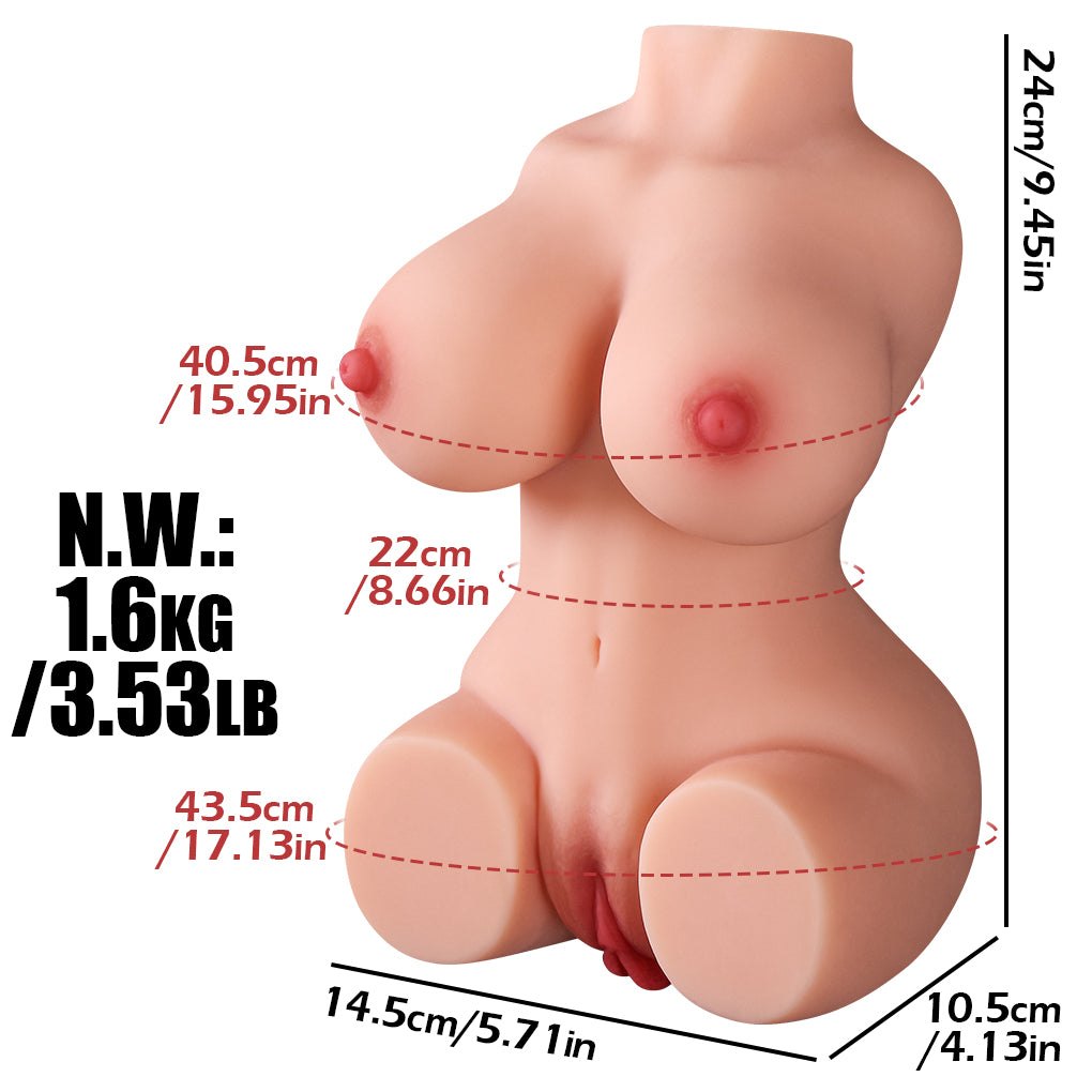 Flesh-colored curvy torso sex doll, photo 6