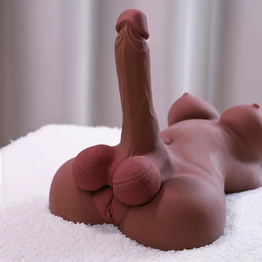 Flesh tone silicone torso with attached phallus, photo 8