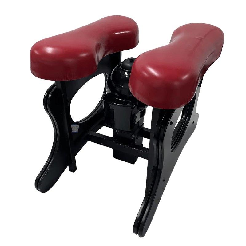 Black and red cushion seat sex machine with thrusting attachment, photo 7