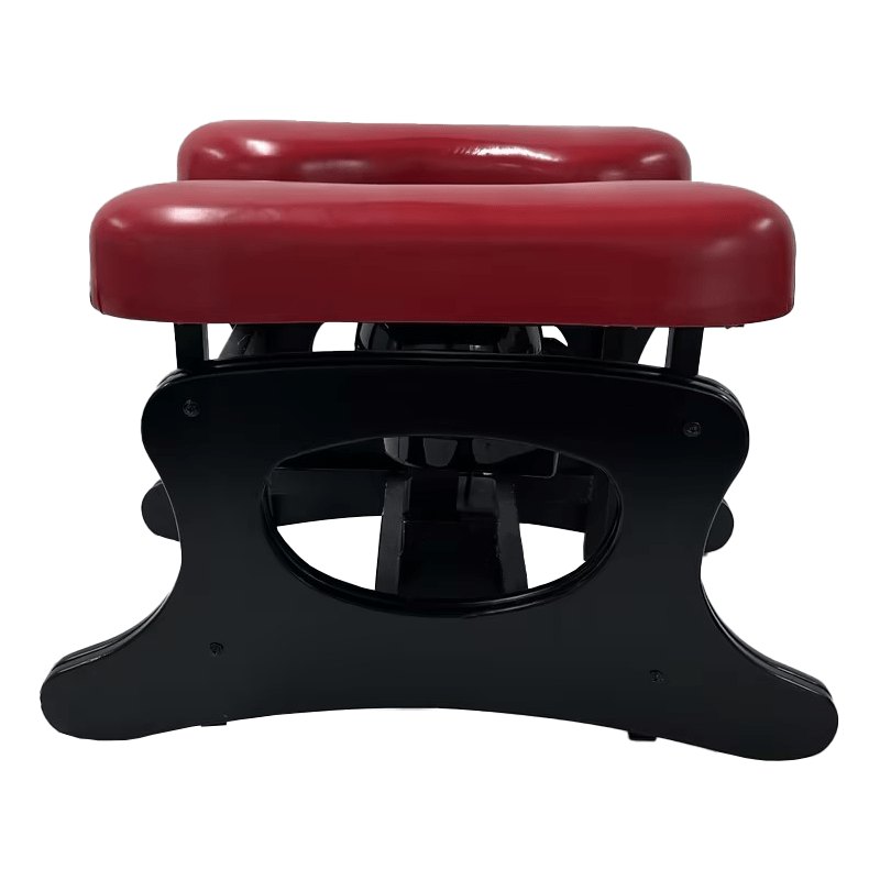 Black and red cushion seat sex machine with thrusting attachment, photo 8