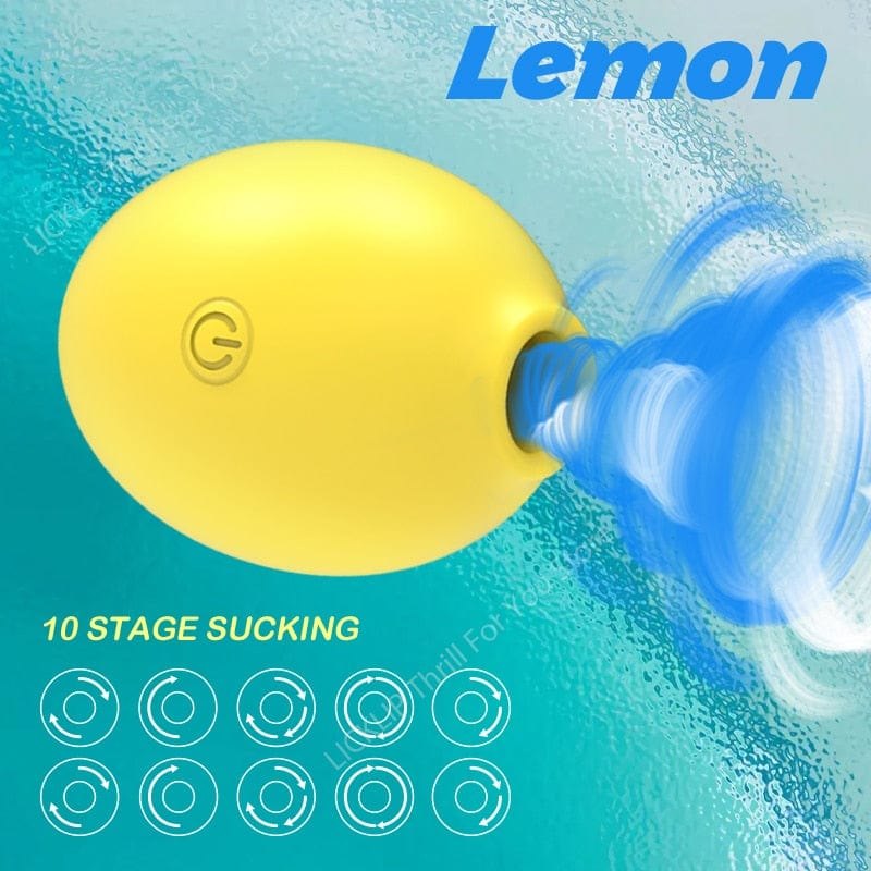 Navy blue cushioned thrusting machine and yellow lemon vibrator set, photo 8