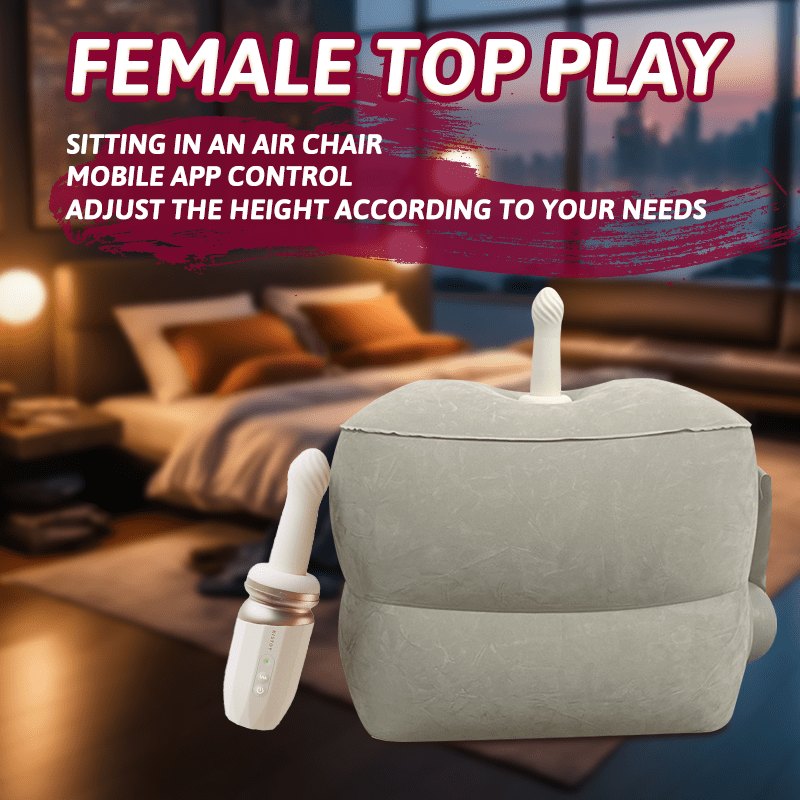 Cushioned chair thrusting sex machine with wand attachment, photo 9