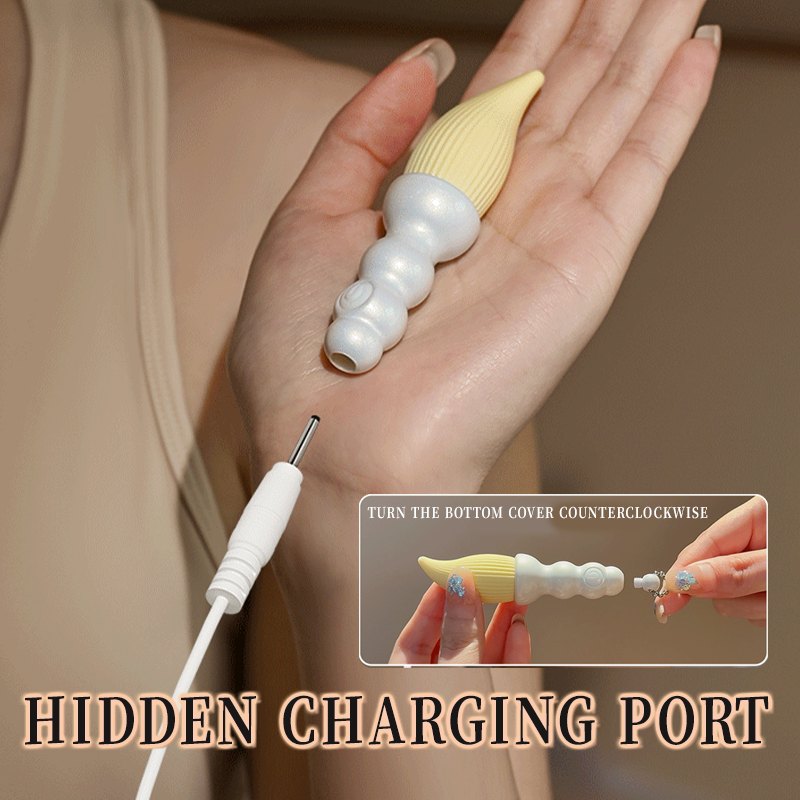 White pendant necklace bullet vibrator, photo 5