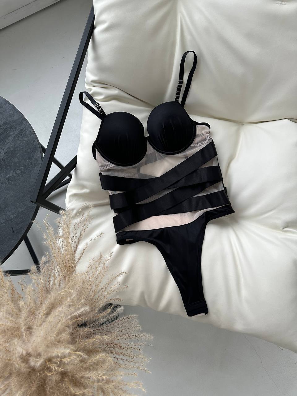 Cutout open cup sheer bodysuit, photo 5