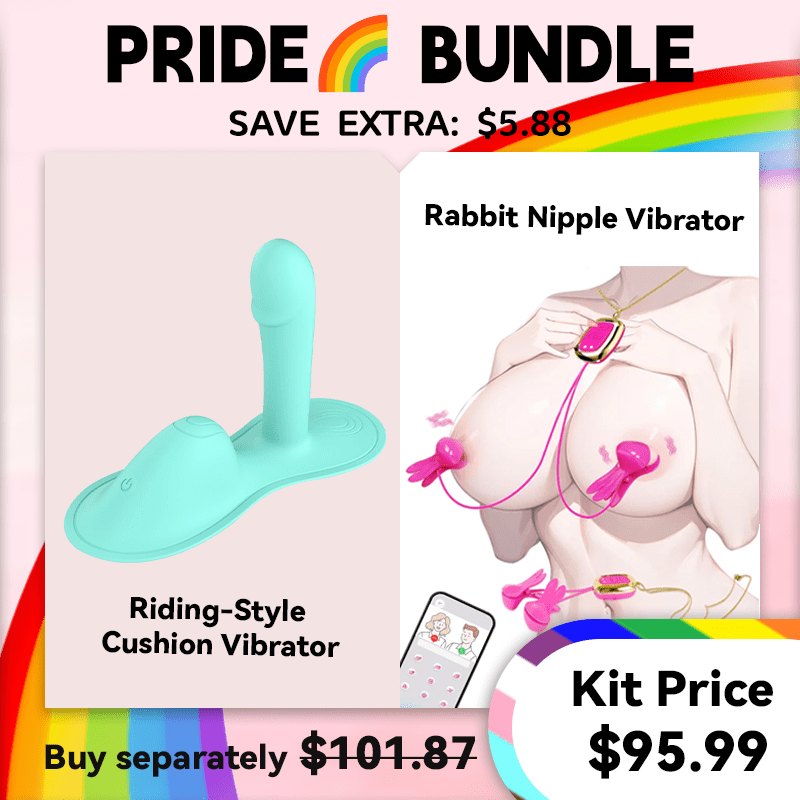 Cyan blue wearable riding vibrator, photo 10