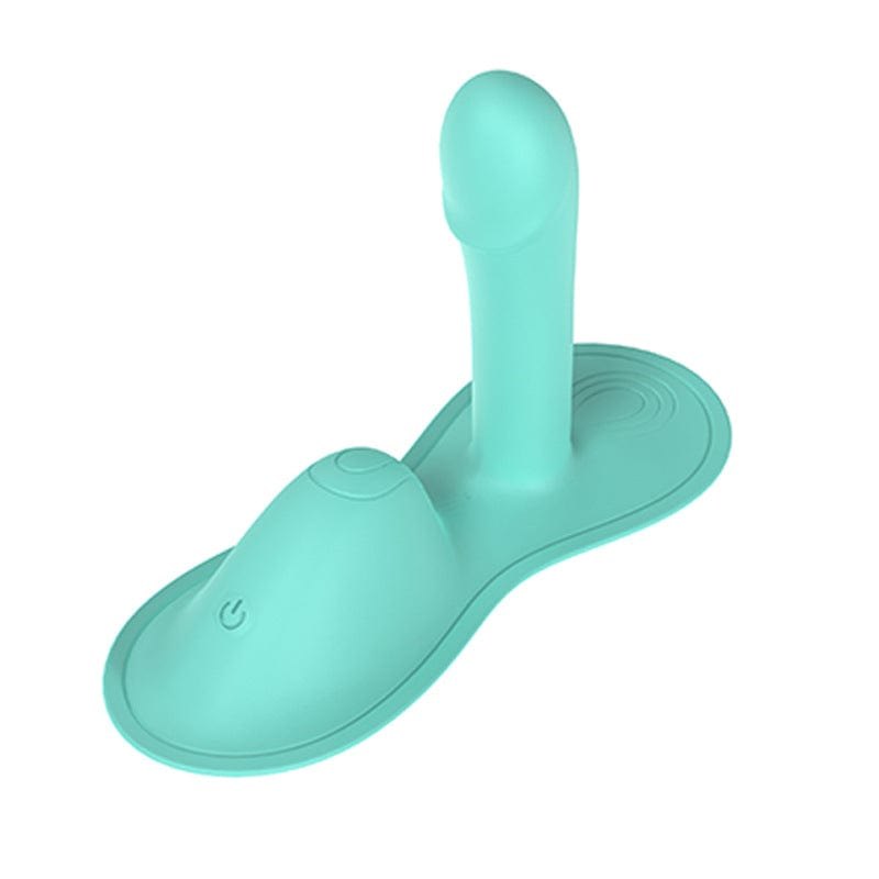 Cyan blue wearable riding vibrator, photo 9