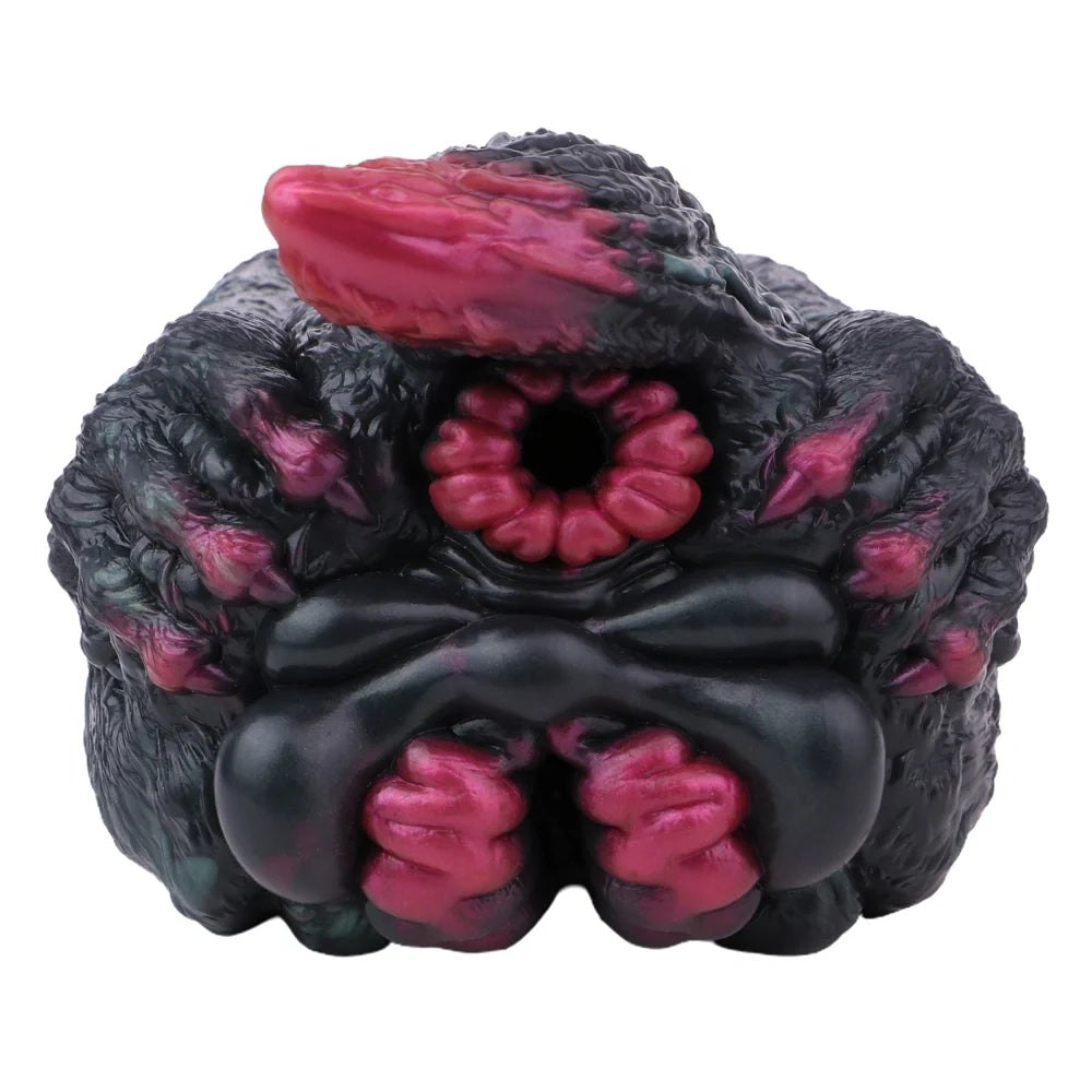 Dark textured fantasy creature male masturbator with pink ringed opening, photo 2