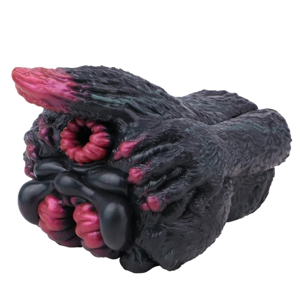 Dark textured fantasy creature male masturbator with pink ringed opening, photo 3