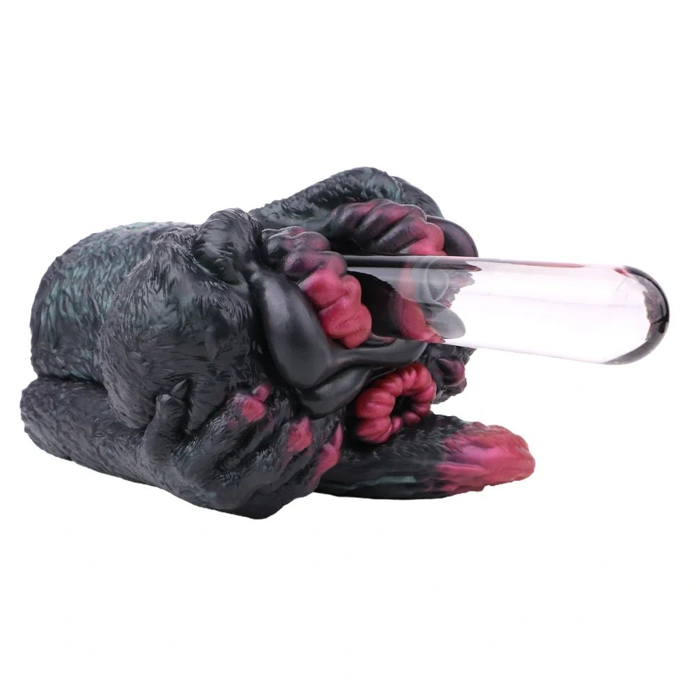 Dark textured fantasy creature male masturbator with pink ringed opening, photo 4