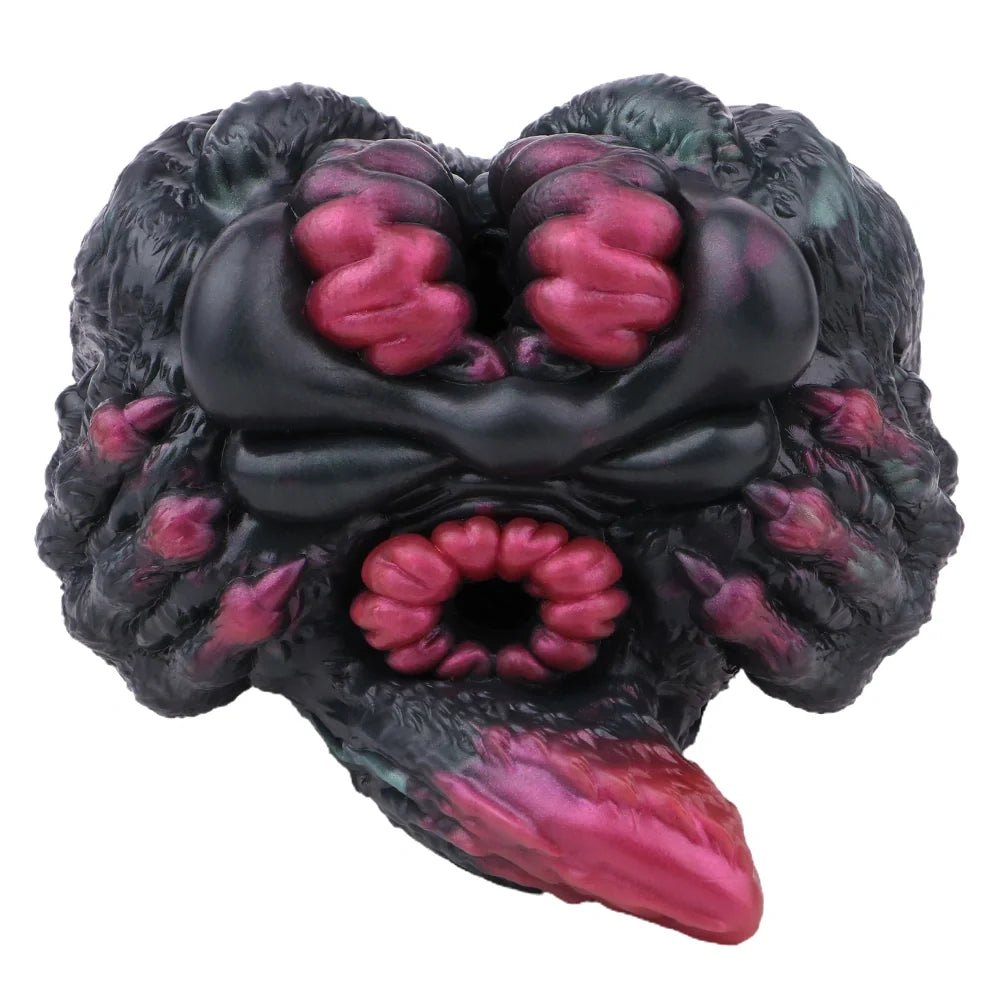 Dark textured fantasy creature male masturbator with pink ringed opening, photo 6