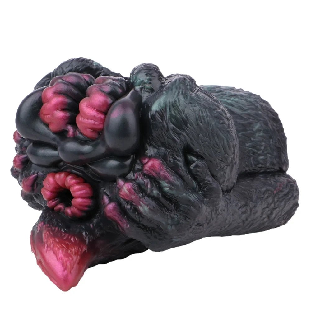 Dark textured fantasy creature male masturbator with pink ringed opening, photo 8