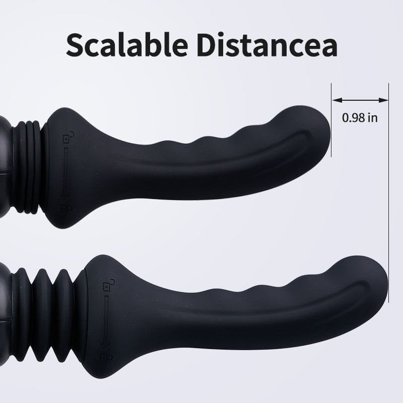 Black thrusting sex machine with suction base, photo 5