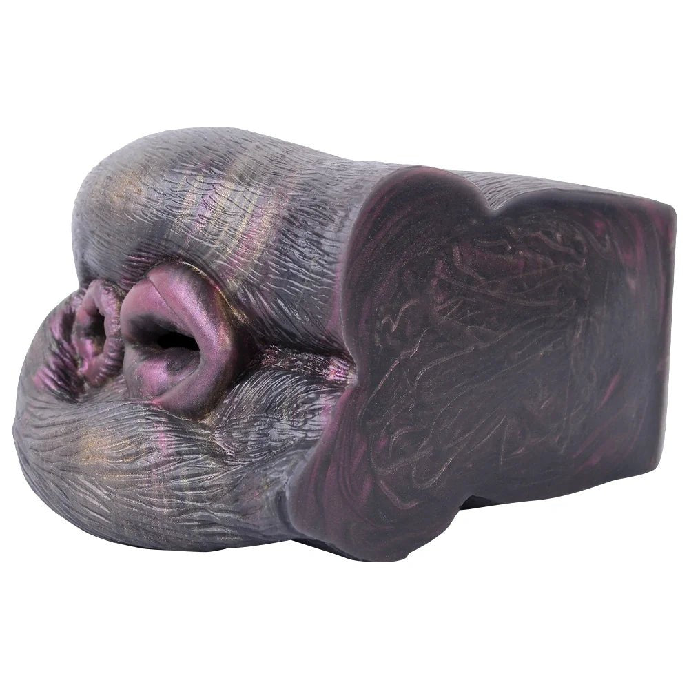Dark near-black dual channel masturbator, photo 11