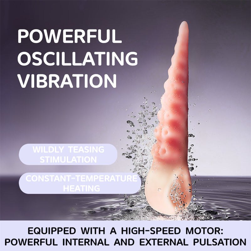 Pink tentacle silicone fantasy dildo, photo 2