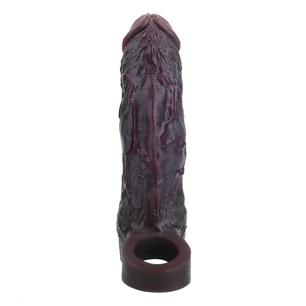 Coffee tone veined realistic silicone dildo, photo 10