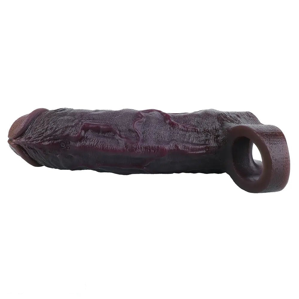 Coffee tone veined realistic silicone dildo, photo 15
