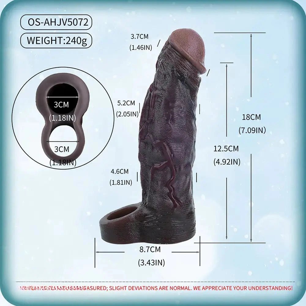 Coffee tone veined realistic silicone dildo, photo 6