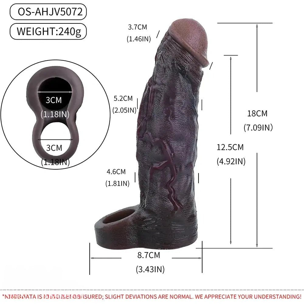 Coffee tone veined realistic silicone dildo, photo 9