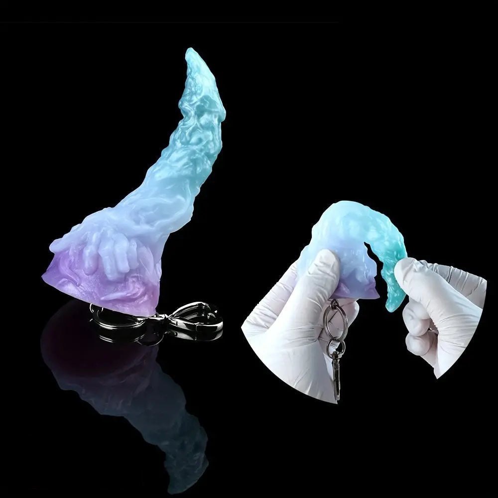 Deer horn charm dildo with keychain clip, photo 10
