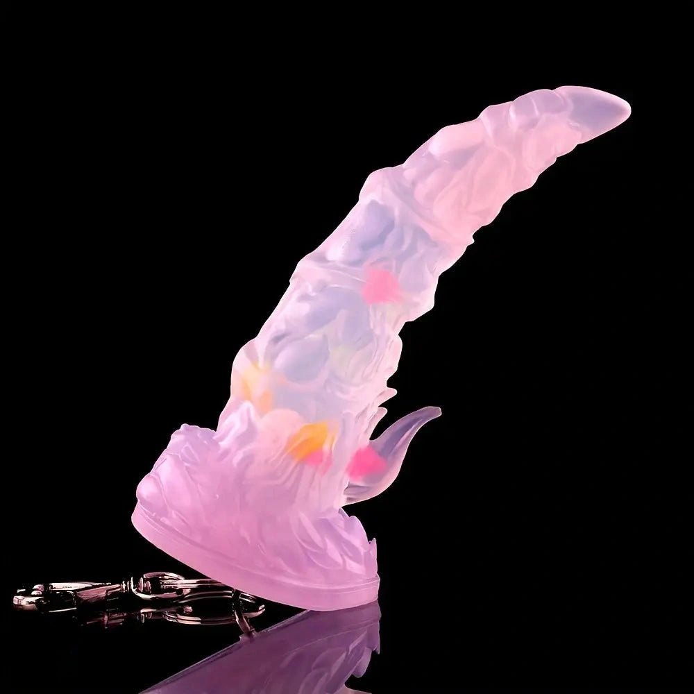 Deer horn charm dildo with keychain clip, photo 4