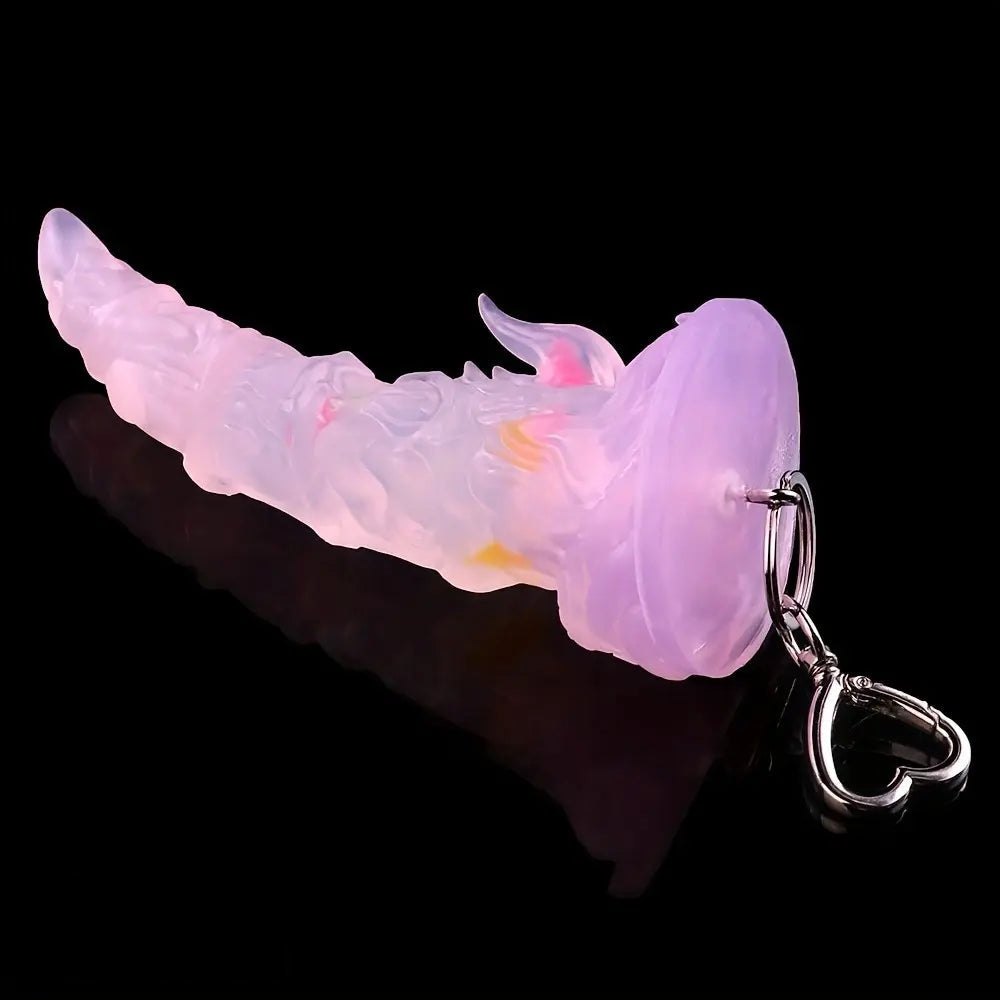 Deer horn charm dildo with keychain clip, photo 8
