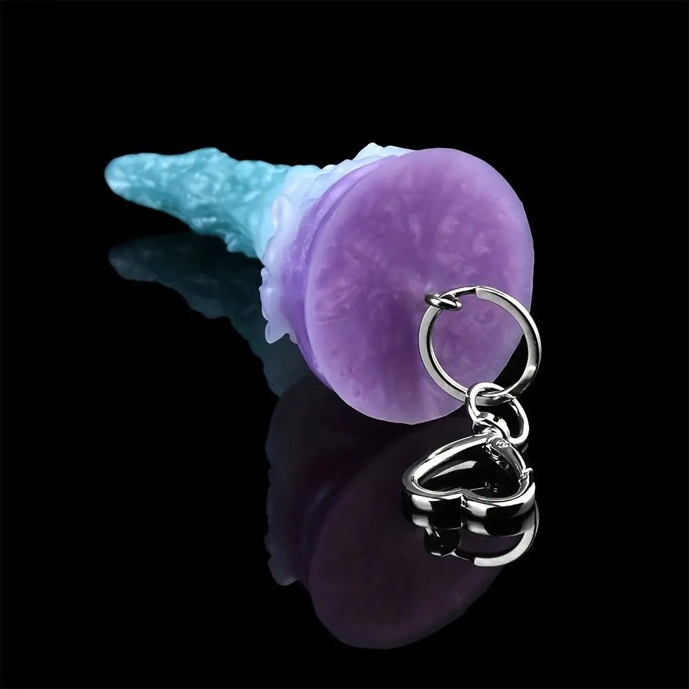 Deer horn charm dildo with keychain clip, photo 9