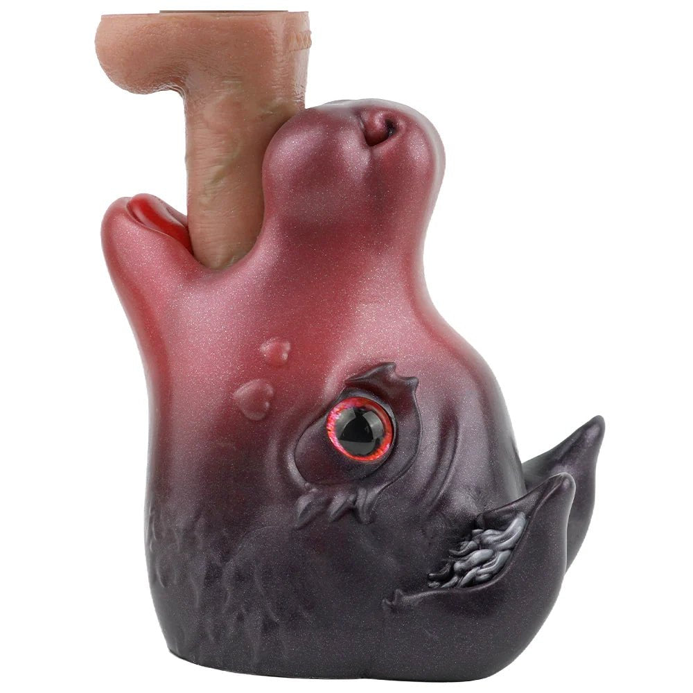Demon boar head masturbator with red eye and burgundy muzzle, photo 2