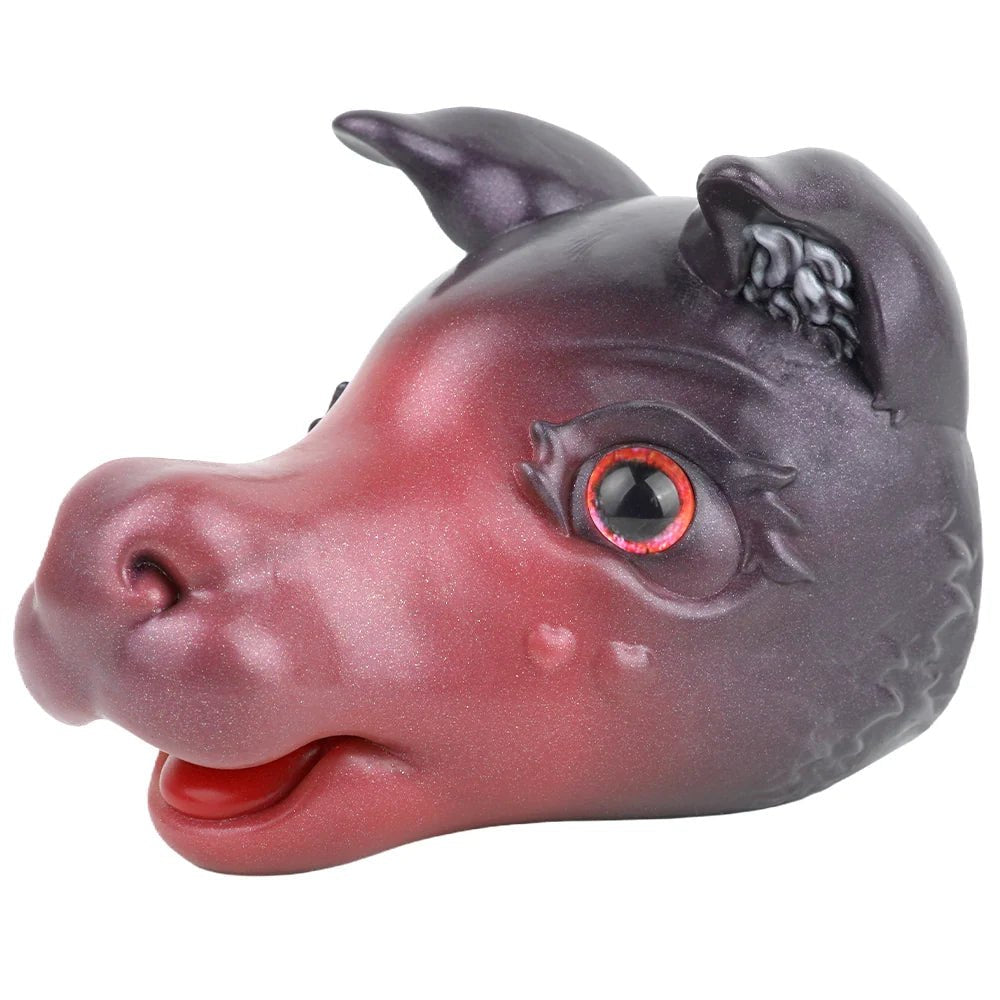 Demon boar head masturbator with red eye and burgundy muzzle, photo 3