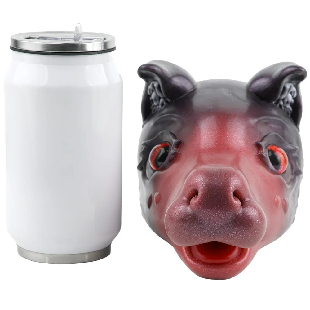 Demon boar head masturbator with red eye and burgundy muzzle, photo 6