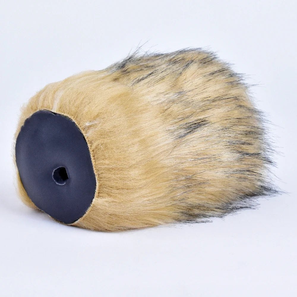 Golden amber fur masturbator with detachable sleeve, photo 5