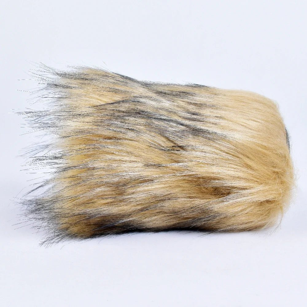 Golden amber fur masturbator with detachable sleeve, photo 8