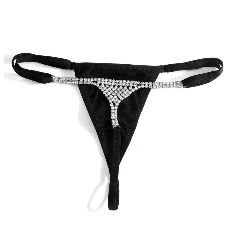 Diamond inlaid bikini body chain thong, photo 5