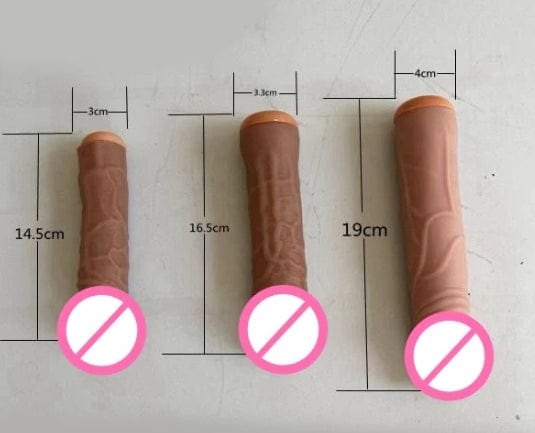 Tan dildo attachment head for seat sex machine, photo 1