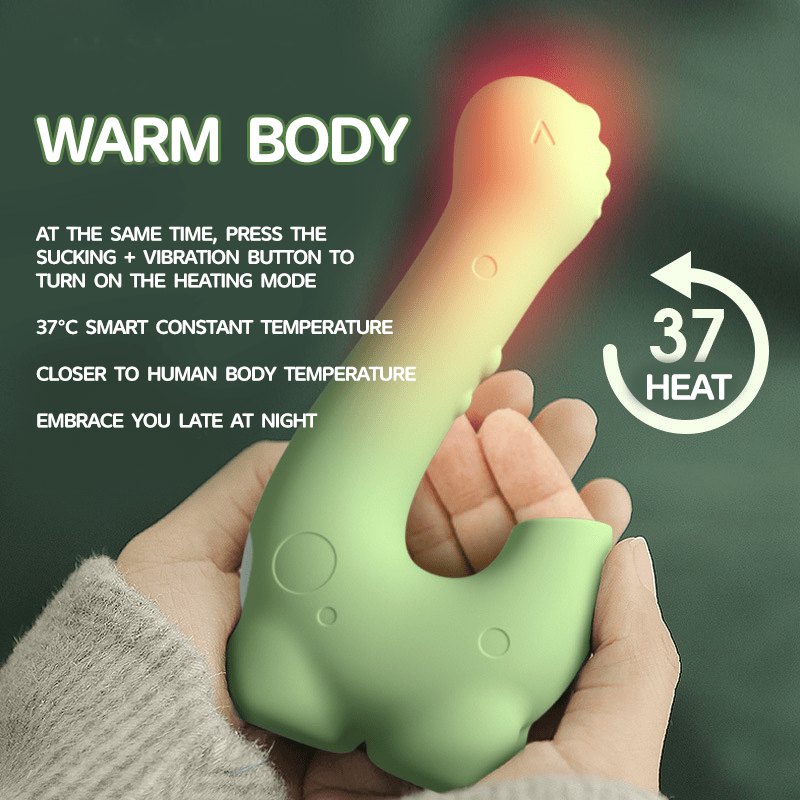 Dinosaur shaped suction and heating vibrator, photo 4