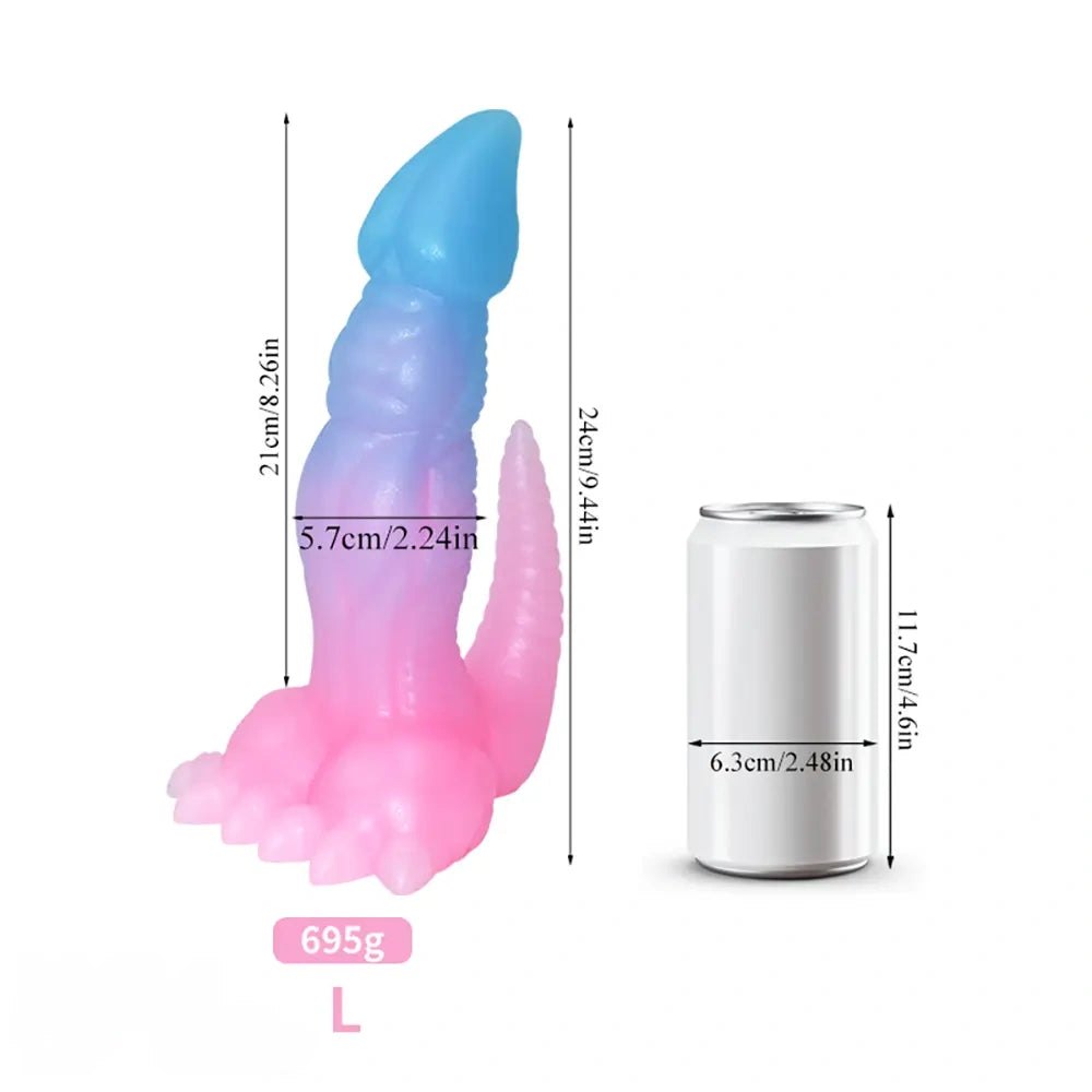 luminous dinosaur creature fantasy silicone dildo