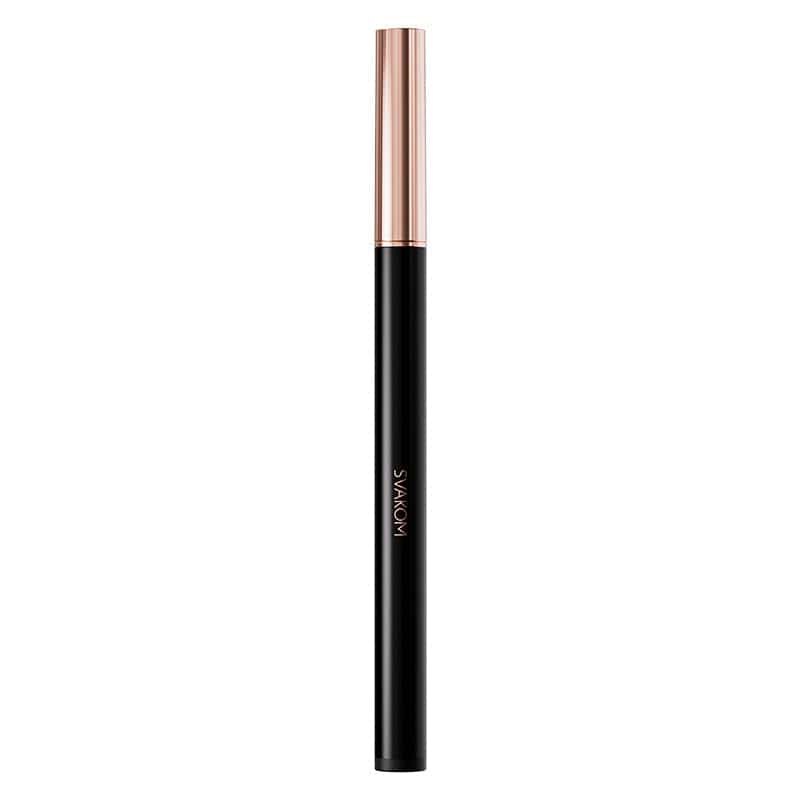 Black and rose gold pen-shaped bullet vibrator, photo 1