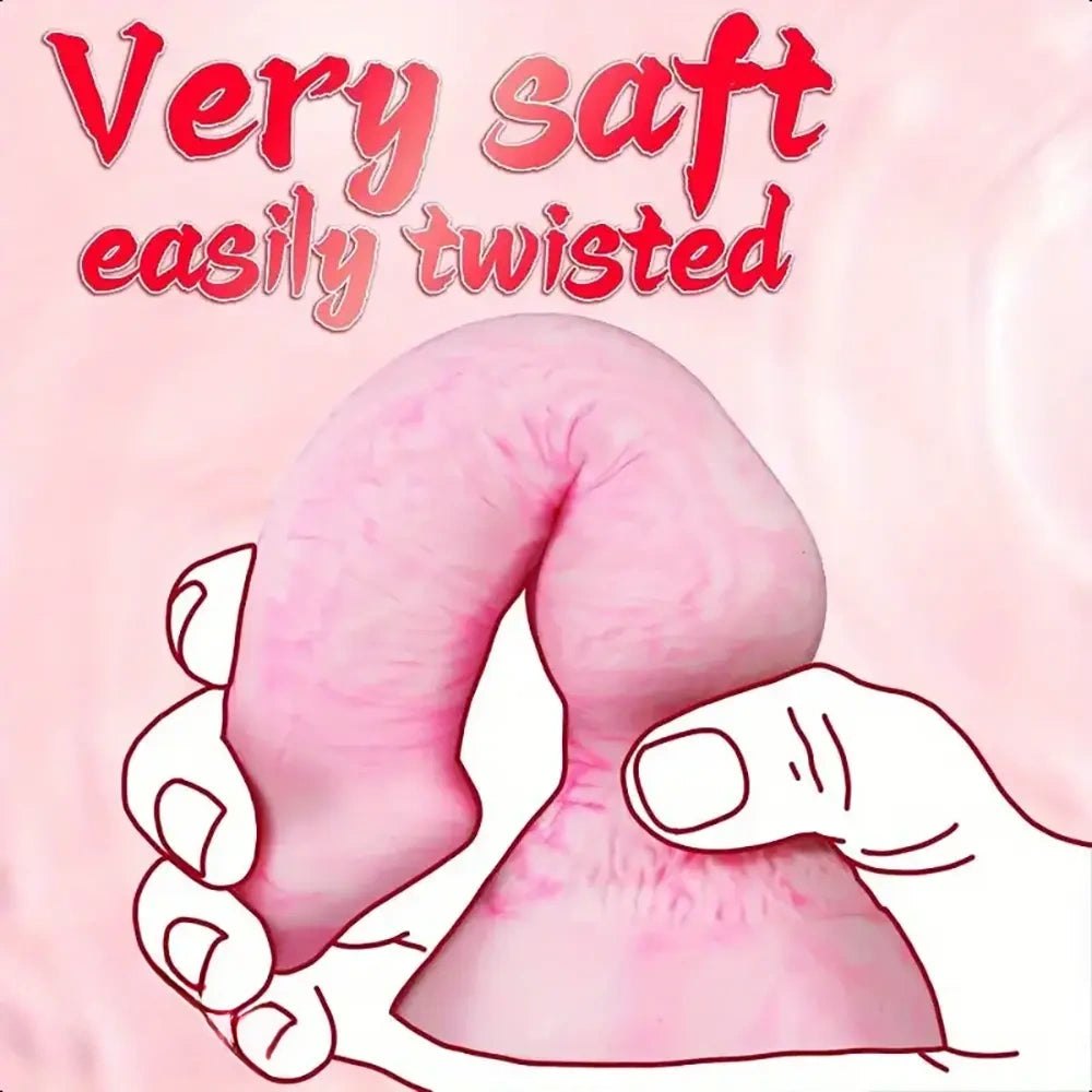 Marbled silicone animal knot dildo, photo 2