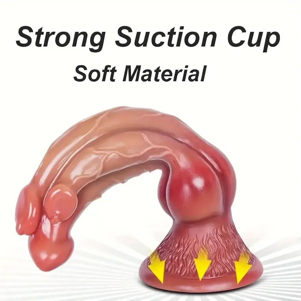 Knotted dog style fantasy dildo, photo 4