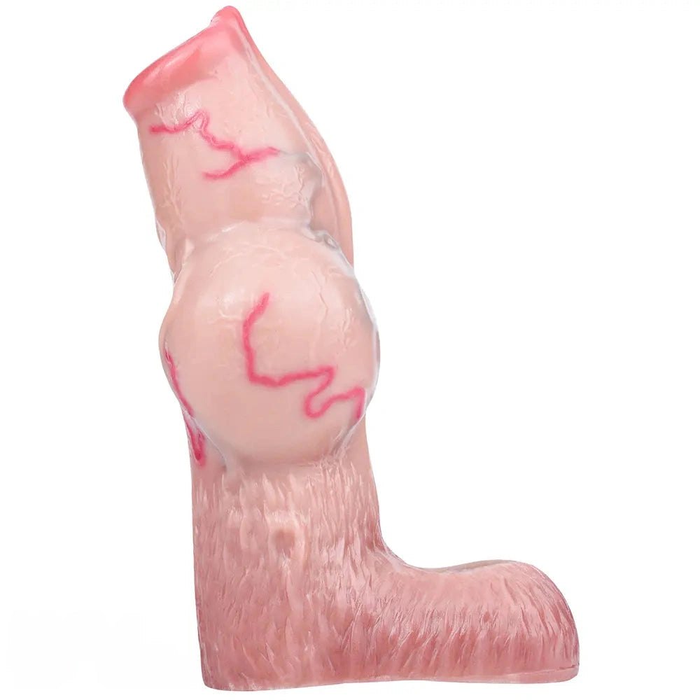 Flesh tone dog knot penis sleeve dildo, photo 11