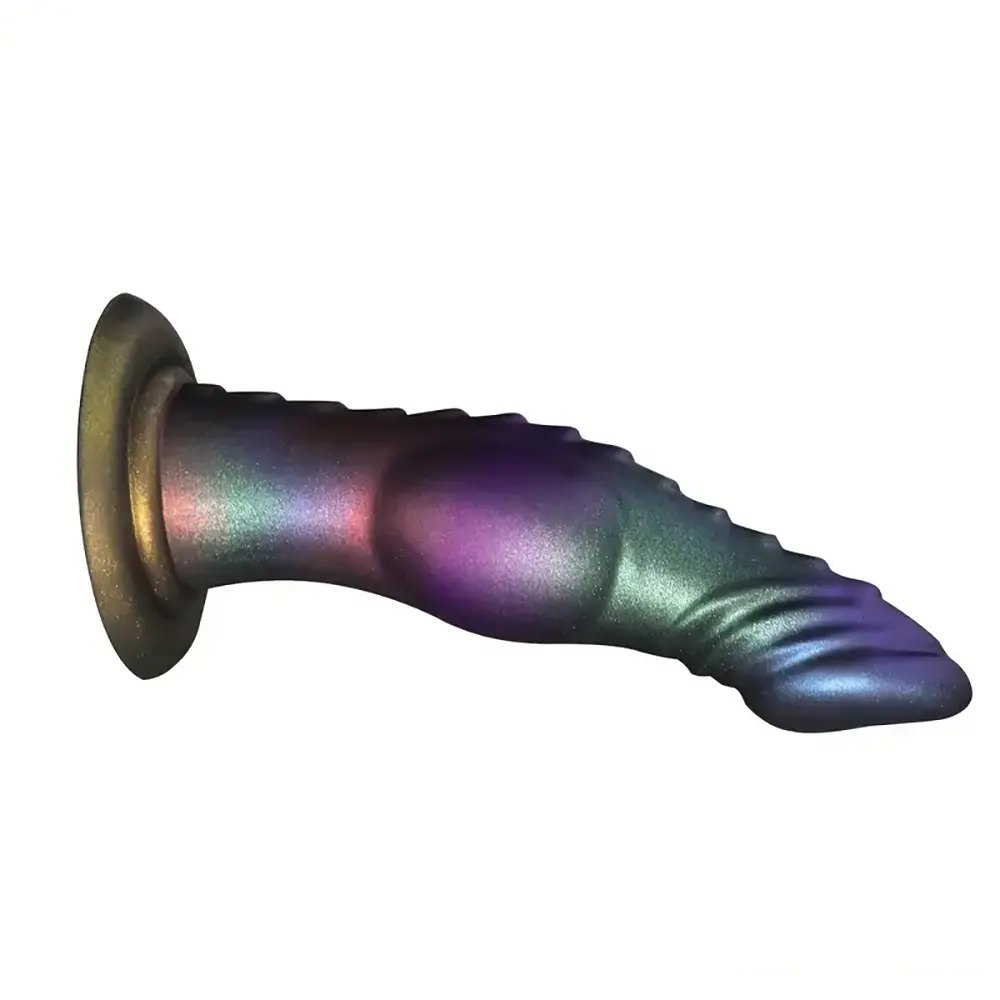 Colorful silicone dog knot dildo, photo 5