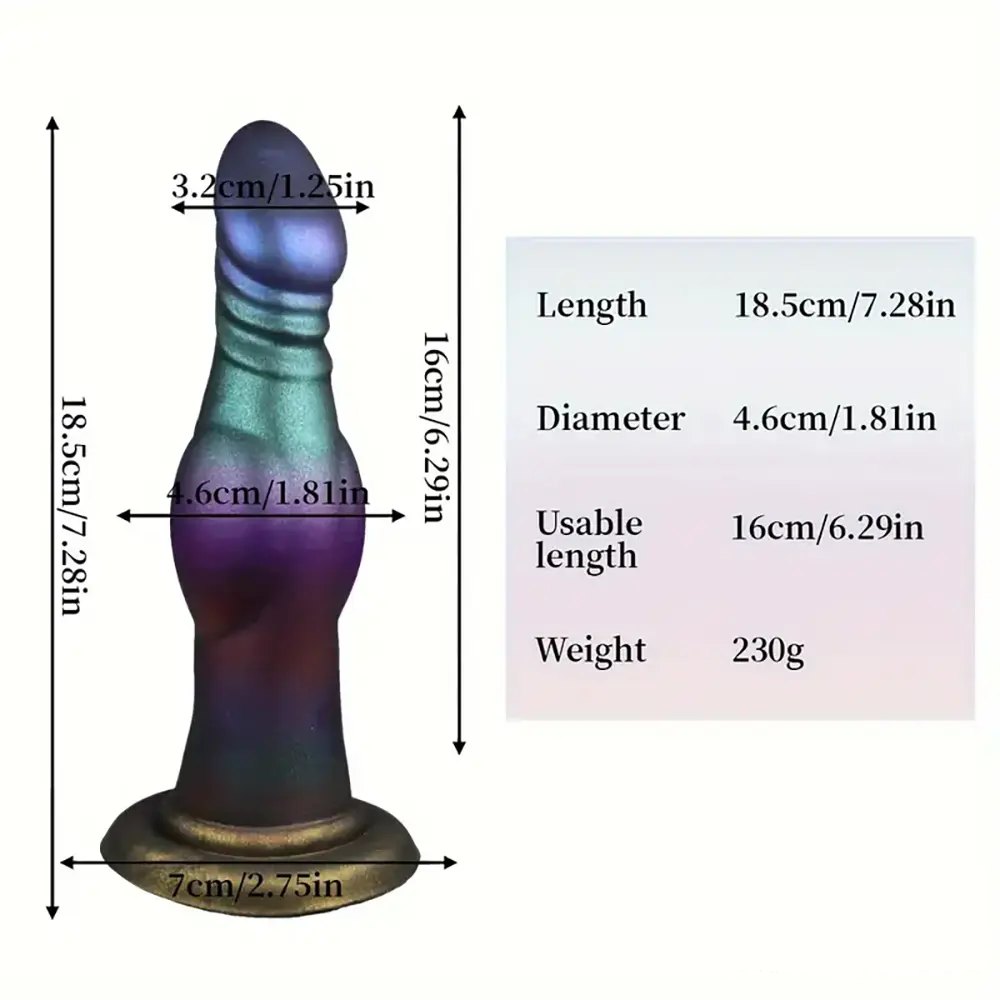 Colorful silicone dog knot dildo, photo 7