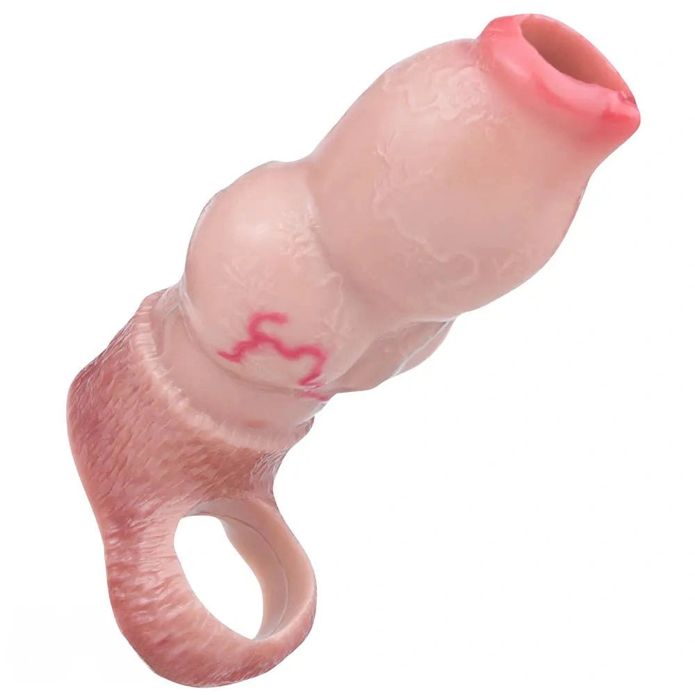 Flesh dog-knot silicone dildo, photo 13