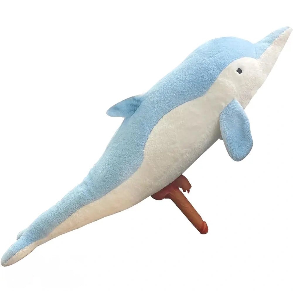 Dolphin pillow riding sex machine with dildo attachment, photo 1