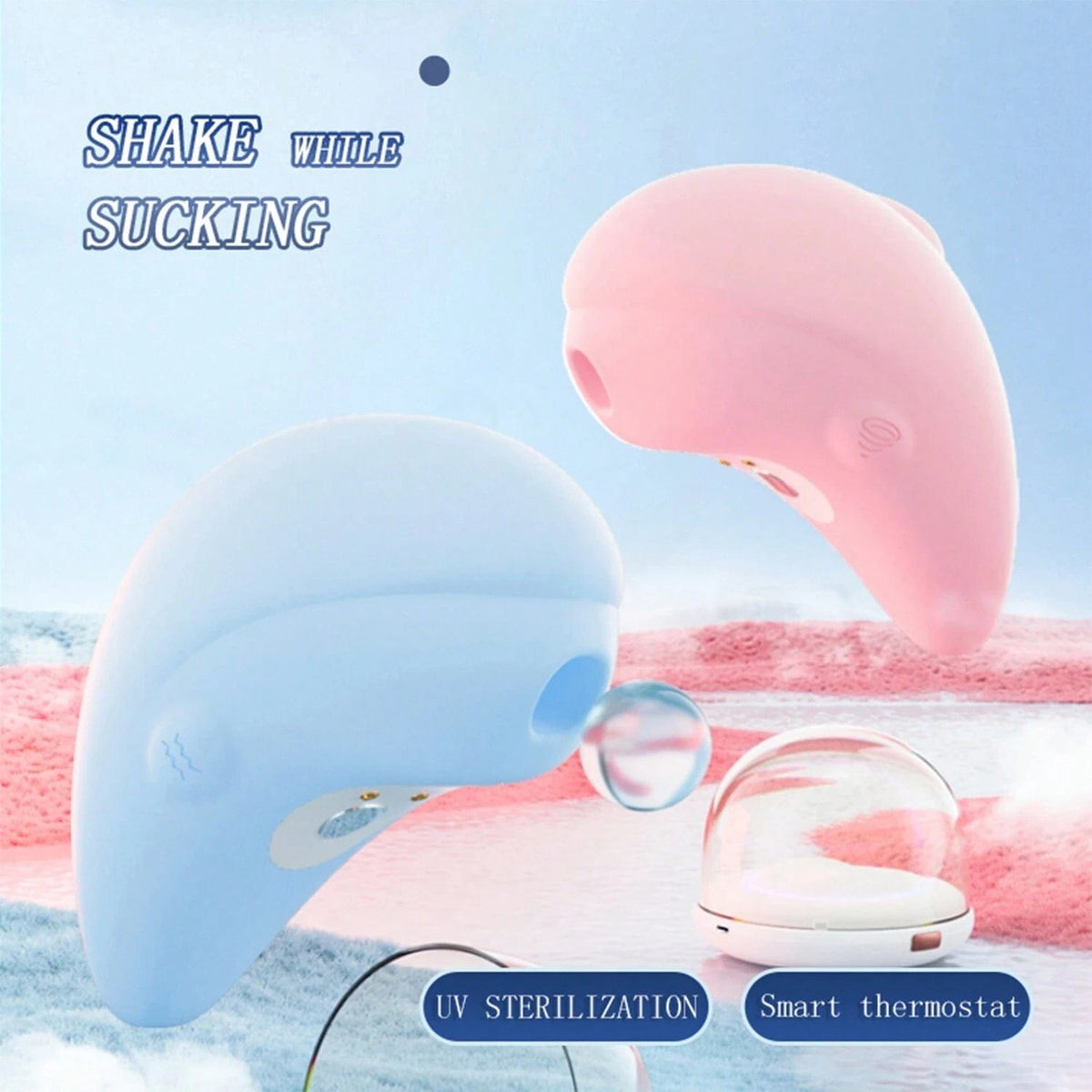 Dolphin-shaped clitoral suction vibrator, photo 2