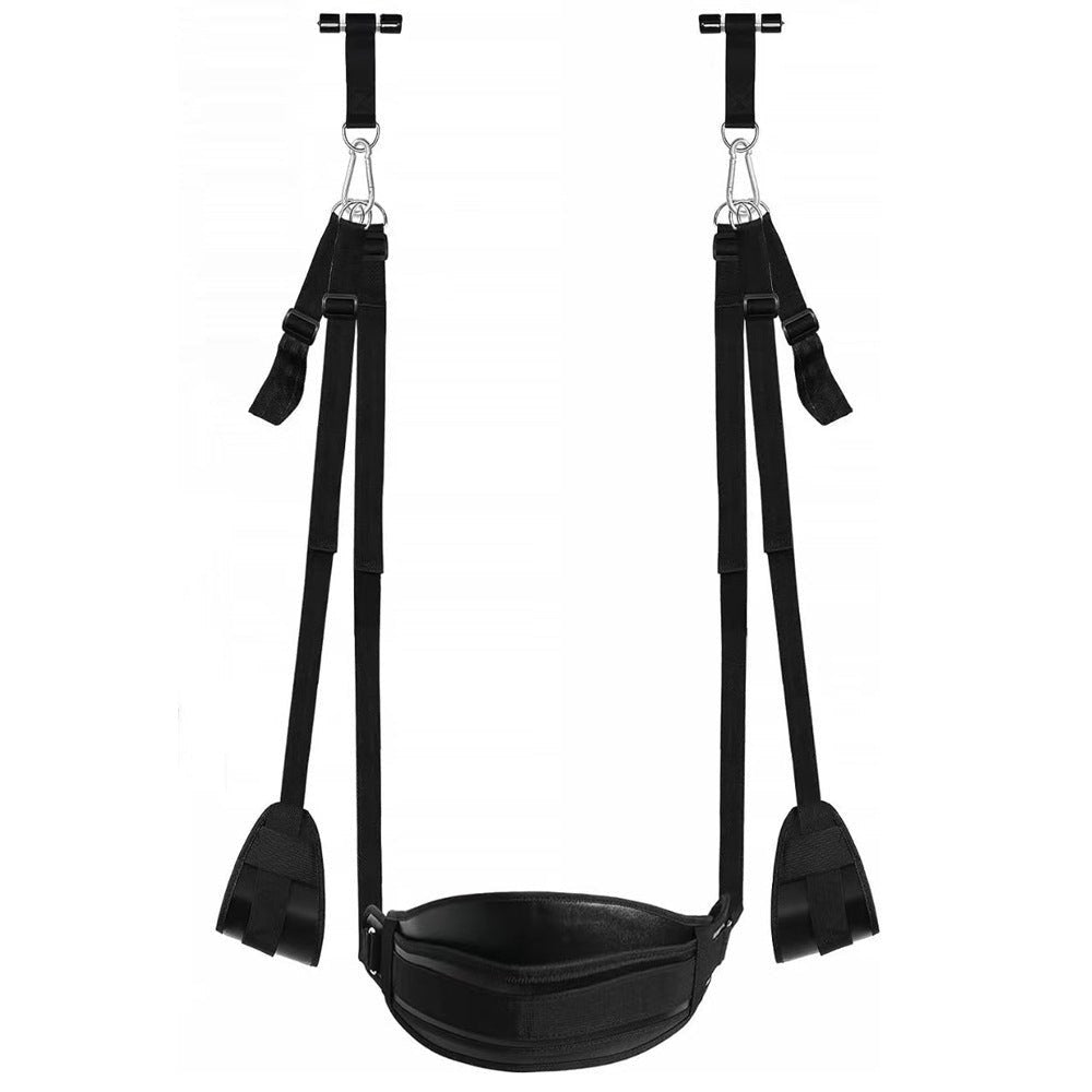 Black door sex swing with adjustable restraints, photo 7